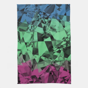 Groovy Eclectic Retro Trippy Polysexual Stolzflagg Geschirrtuch