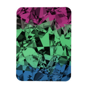 Groovy Eclectic Retro Trippy Polysexual Stolzflagg Magnet