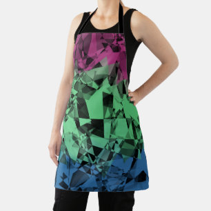 Groovy Eclectic Retro Trippy Polysexual Stolzflagg Schürze
