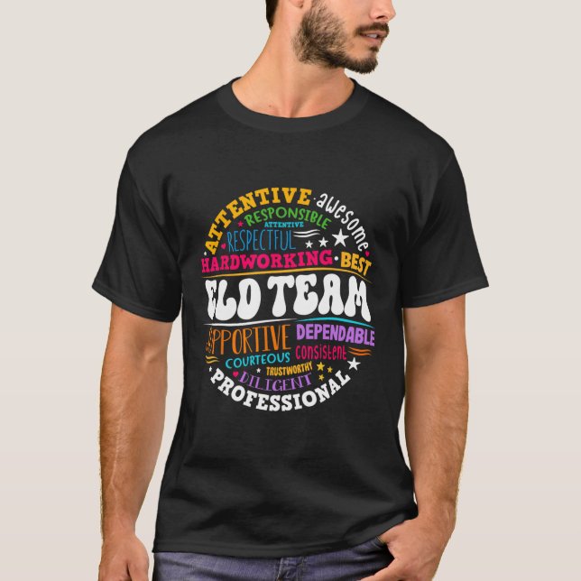 Groovy Eld Team Crew Englischsprachentwicklung  T-Shirt (Vorderseite)