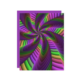 Groovy Energetic Colorful Neon Fraktal Pattern