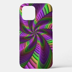 Groovy Energetic Colorful Neon Fraktal Pattern Case-Mate iPhone Hülle