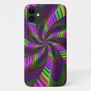 Groovy Energetic Colorful Neon Fraktal Pattern Case-Mate iPhone Hülle