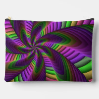 Groovy Energetic Colorful Neon Fraktal Pattern