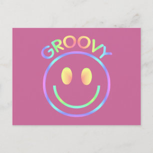 Groovy Face Postkarte
