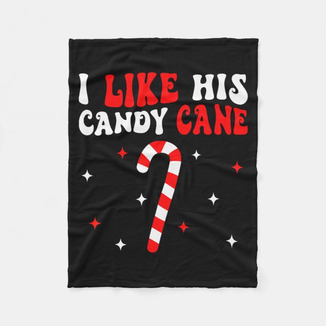 Groovy Family Christmas Couple Matching Funny Tee  Fleecedecke (Vorderseite)