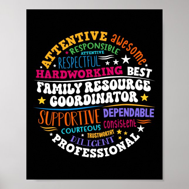 Groovy Family Resource Coordinator Würdigung  Poster (Vorne)