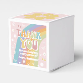 Groovy Favor Box | Groovy Birthday Favor Geschenkschachtel