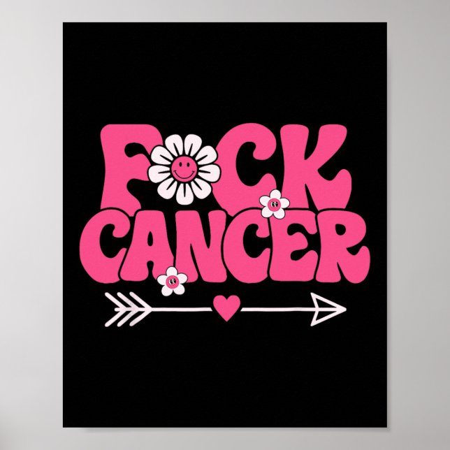 Groovy Fck Cancer Poster (Vorne)