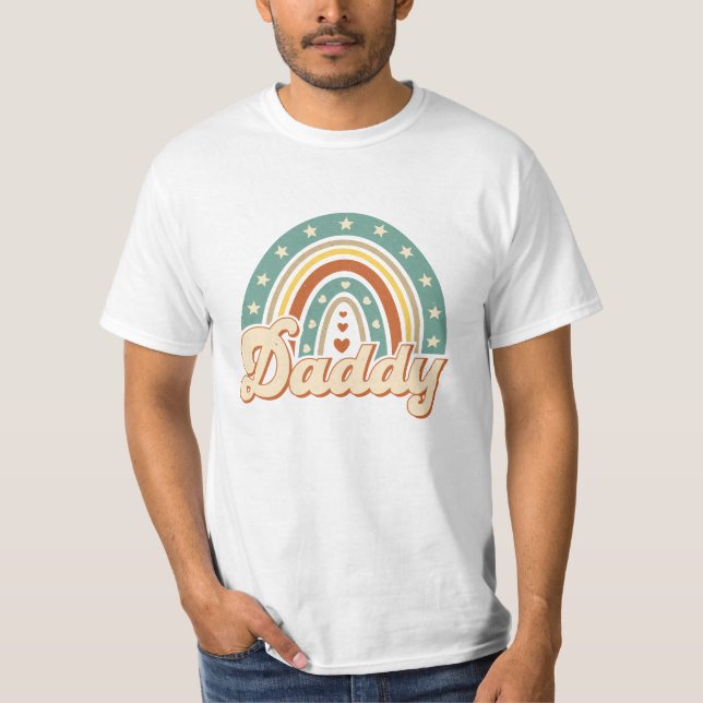 Groovy fett formatierte Typografie boho Regenbogen T-Shirt (Vorderseite)