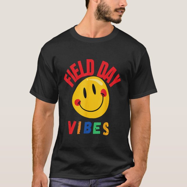 Groovy Field Day 2023  Field Day Vibes Teacher 3 T-Shirt (Vorderseite)