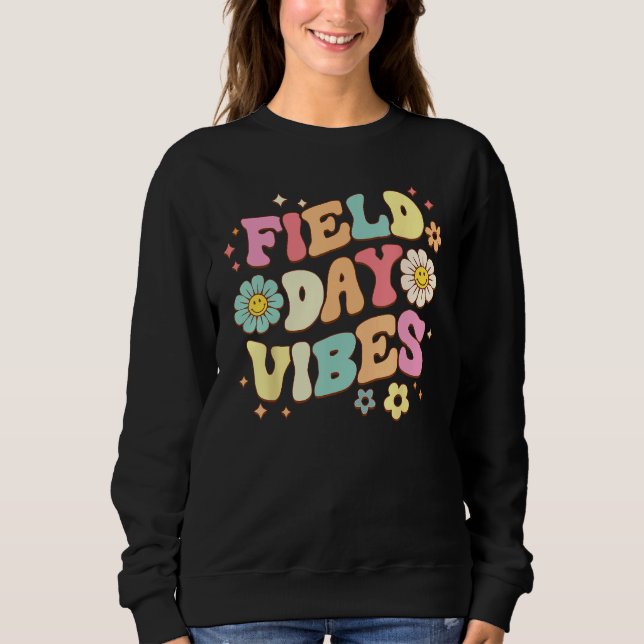 Groovy Field Day 2023  Field Day Vibes Teacher Boy Sweatshirt (Vorderseite)