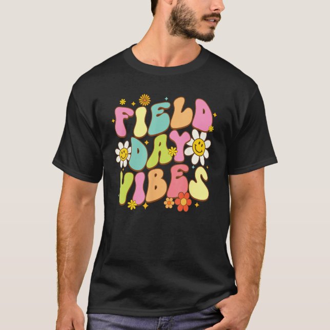 Groovy Field Day 2023  Field Day Vibes Teacher Boy T-Shirt (Vorderseite)