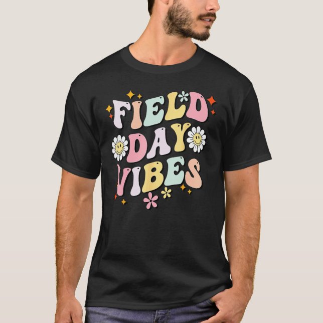 Groovy Field Day 2023 Funny Field Day Vibes Teache T-Shirt (Vorderseite)