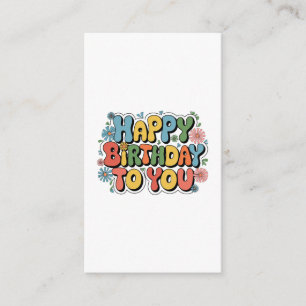 Groovy Floral Geburtstag Begleitkarte