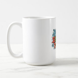 Groovy Floral Geburtstag Kaffeetasse