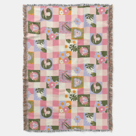 Groovy Flower Dschungel Druck Decke