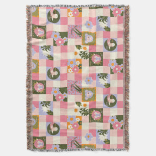Groovy Flower Dschungel Druck Decke