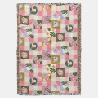 Groovy Flower Dschungel Druck Decke
