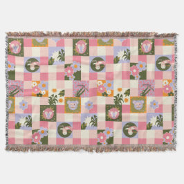 Groovy Flower Dschungel Druck Decke