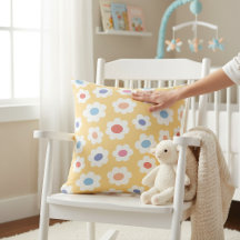 Groovy Flower Power Baby Kinderzimmer Kissenhülle