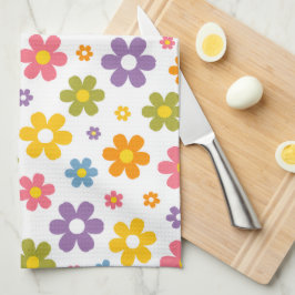 Groovy Flower Power Geschirrtuch