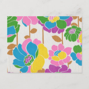 Groovy Flower Power Postkarte