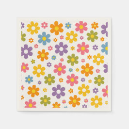 Groovy Flower Power Serviette