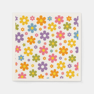 Groovy Flower Power Serviette