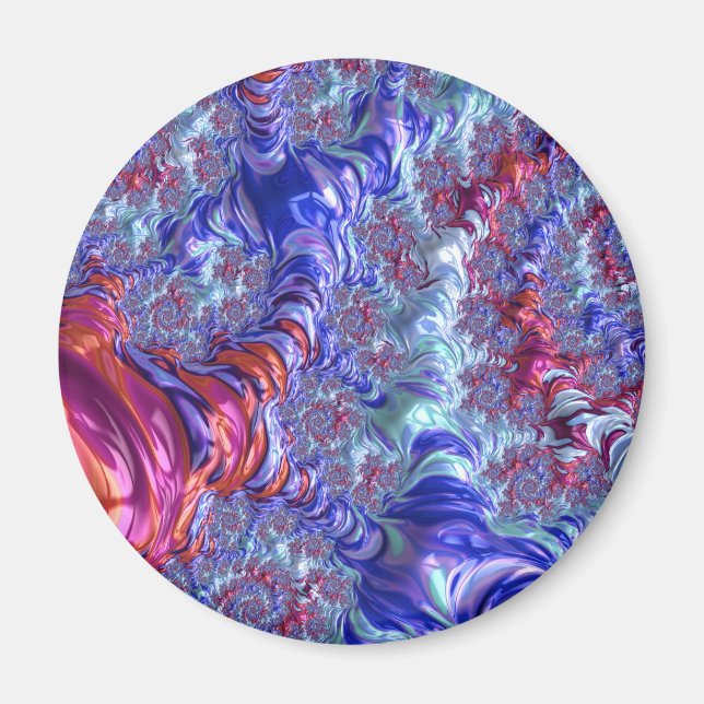 Groovy Fraktal Magnet (Vorne)