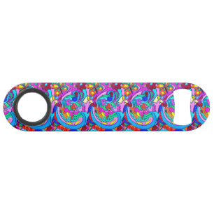 groovy Frieden und Liebe des Hippie Speedflaschenöffner