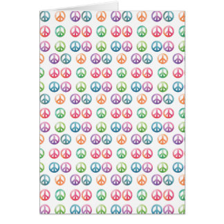 Groovy-Friedenszeichen Wasserfarben-Stil Hippie-Li