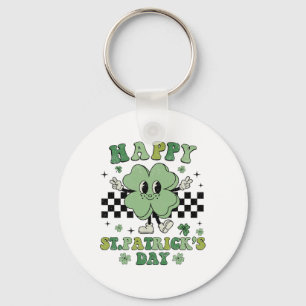 Groovy Frohen St. Patrick's Day Shamrock Klee Für  Schlüsselanhänger