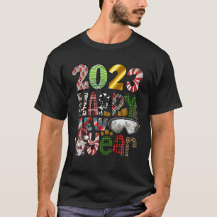 Groovy Frory Christmas, 2023 Happy New Year Family T-Shirt