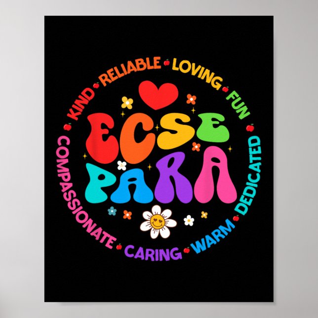Groovy Frühpädagogik Sonderpädagogik Sped Ecse Poster (Vorne)