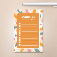 Groovy Fun Hippie Retro Daisy zu tun Liste Checkli