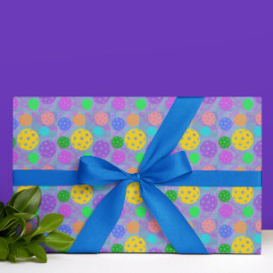 Groovy Fun Pickleball Pop Art Wrapping Paper Geschenkpapier