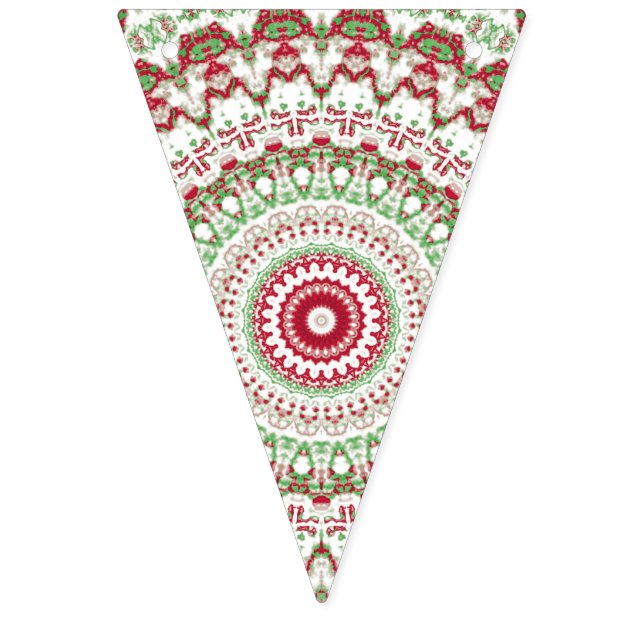 Groovy Funky Gefärbte Krawatte Christmas Boho Hipp Wimpelkette (Erste Fahne)