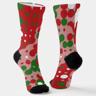 Groovy Funky Mod Retro Christmas Pattern Socks Socken