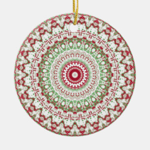 Groovy Funky Tie Dye Weihnachten Boho Hippie Manda Keramik Ornament