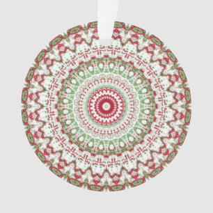 Groovy Funky Tie Dye Weihnachten Boho Hippie Manda Ornament
