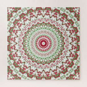 Groovy Funky Tie Dye Weihnachten Boho Hippie Manda Puzzle