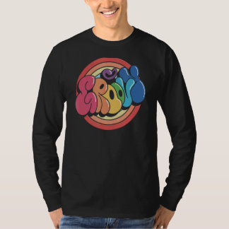 Groovy Funky Vintag Rainbow Circle T-Shirt