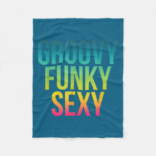 Groovy Funky Y - Lustiges Cooles Hipe Zitat Fleecedecke