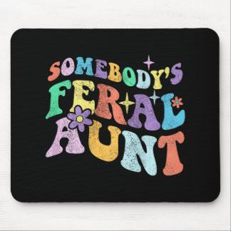 Groovy Funny Jones Wilde Tante auf Hintermütter Mousepad