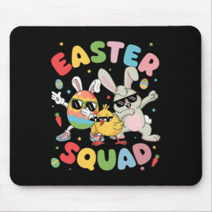 Groovy Funny Rabbit Egg Chick Osterplatz Tag Männe Mousepad