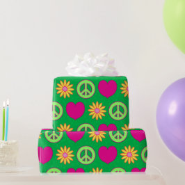 Groovy Gänseblümchen Geschenkpapier