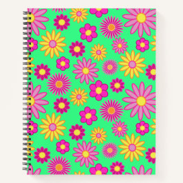 Groovy Gänseblümchen Notizbuch