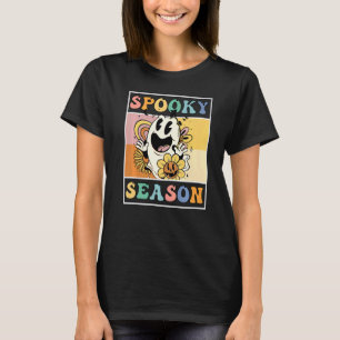 Groovy-Geist-Gruselige-Saison-Retro-Halloween-Kost T-Shirt