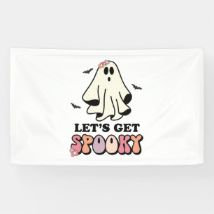 groovy Geist retro Halloween Geburtstag Banner
